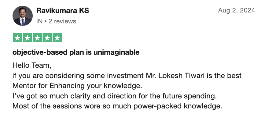Ravikumar Feedback